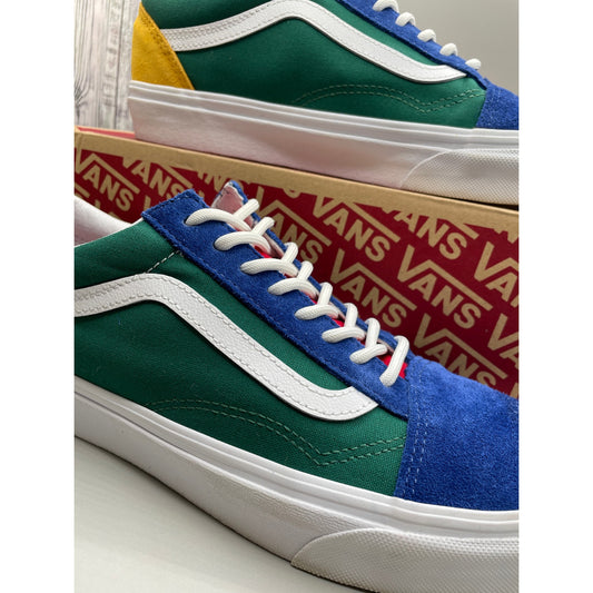 Vans Old Skool Yatch Club Men’s Sneakers Multi Color Blue Green Red Yellow 10
