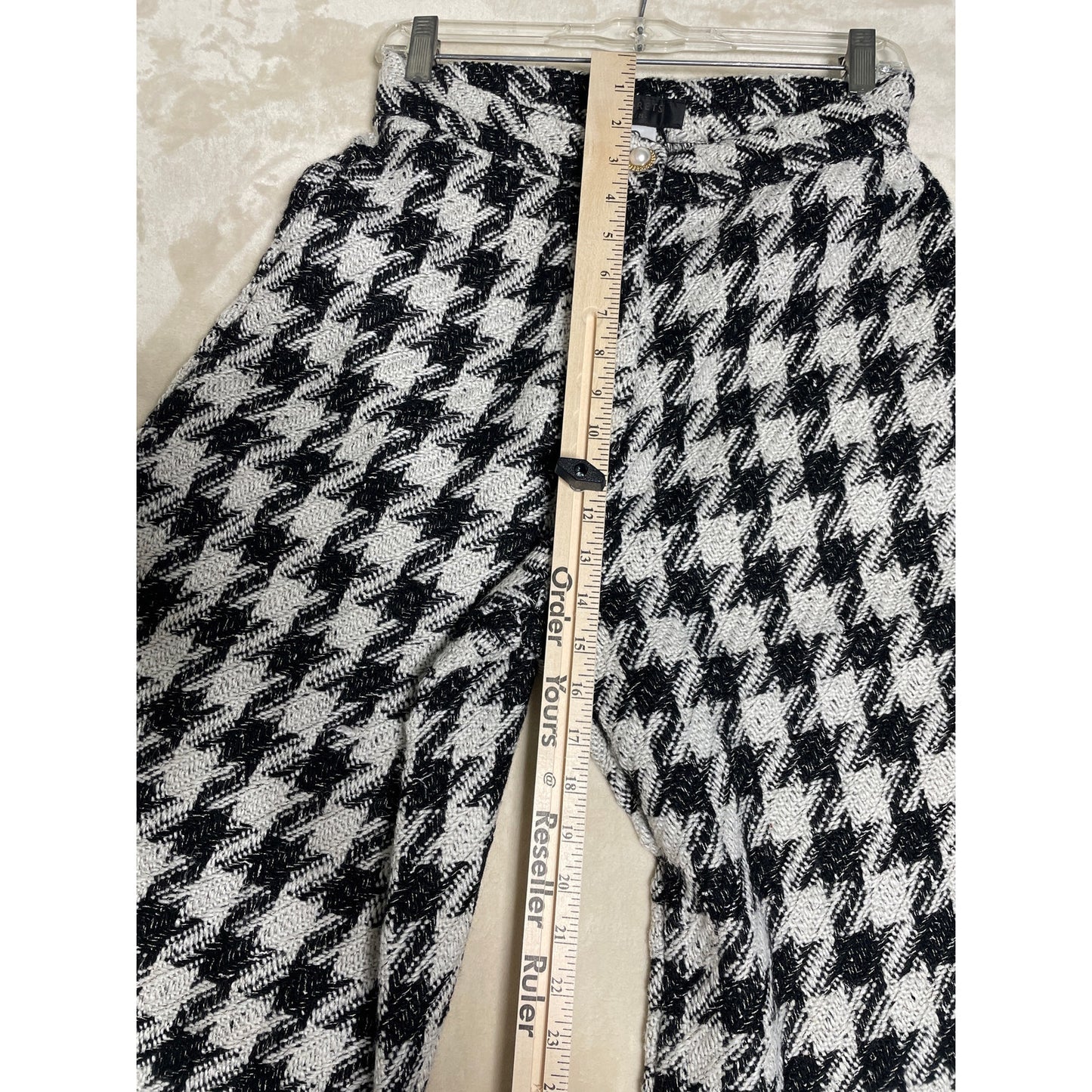 Storets NWT Black & White Houndstooth Wide Leg Womans Pants Size S/M