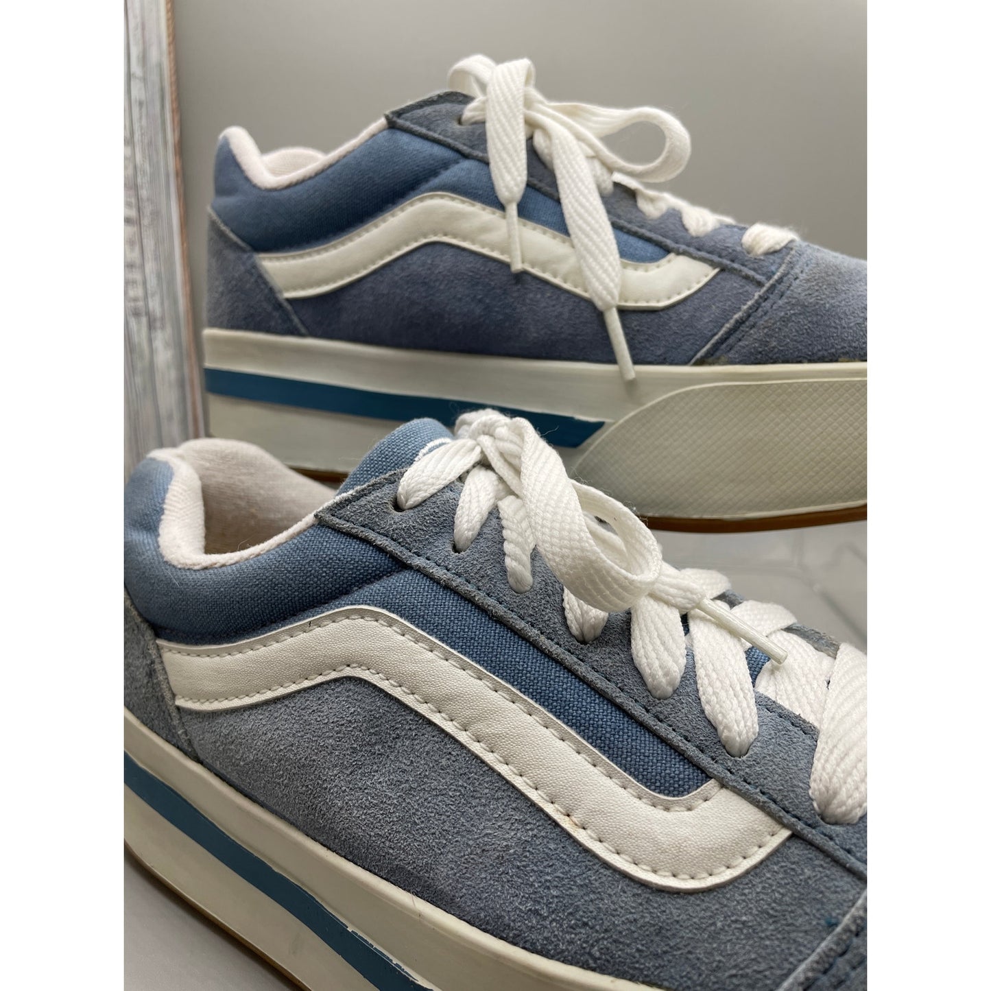 Vintage Vans Pristine Rare 80’s 90’s Plat Old Skool Platform Woman’s Vans Sneaker 7