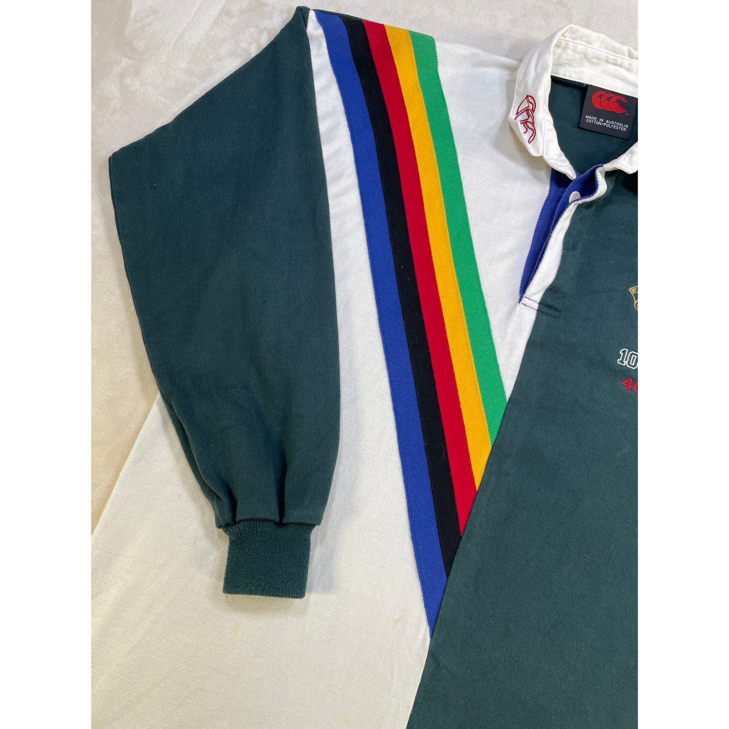 Canterbury Vintage Mens Australia Olympics International Rugby Jersey Polo XL