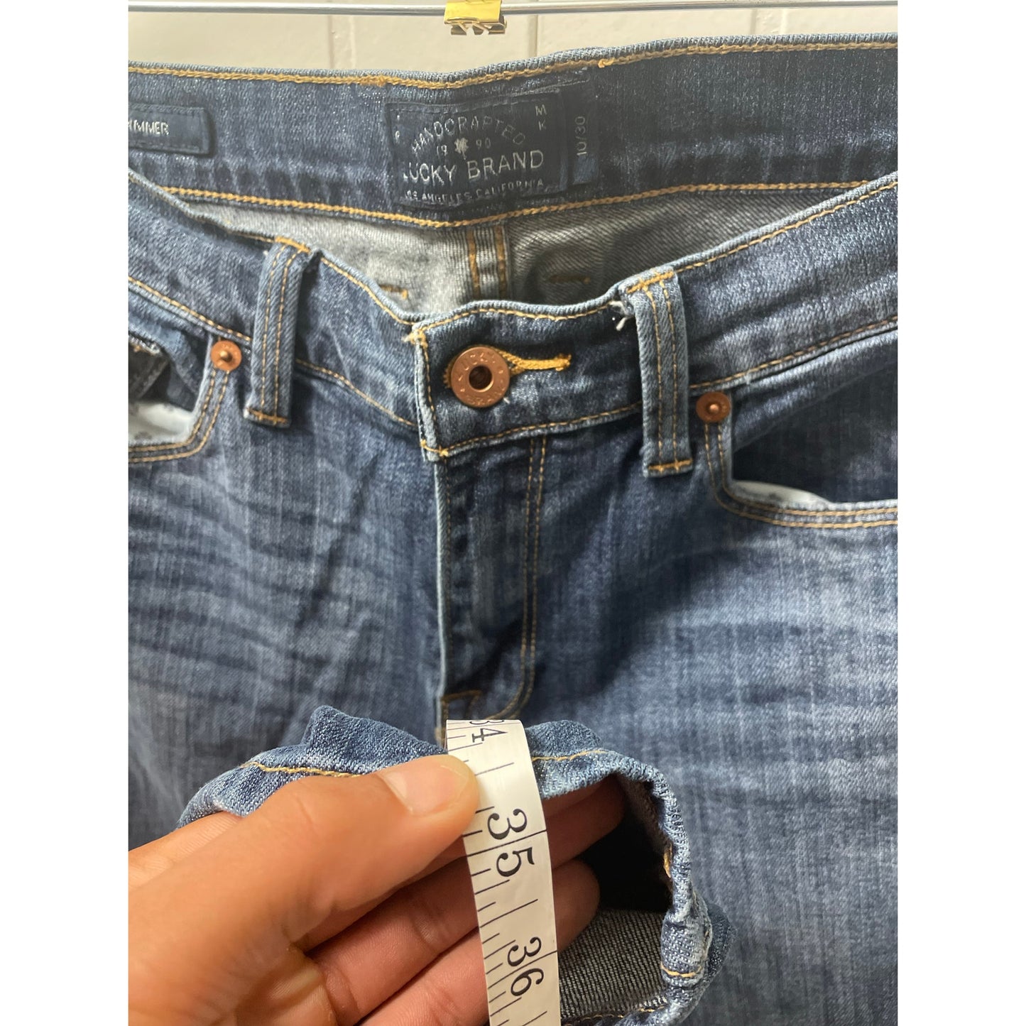 Lucky Brand Medium Wash Woman Sofia Skimmer Denim Jeans SZ10