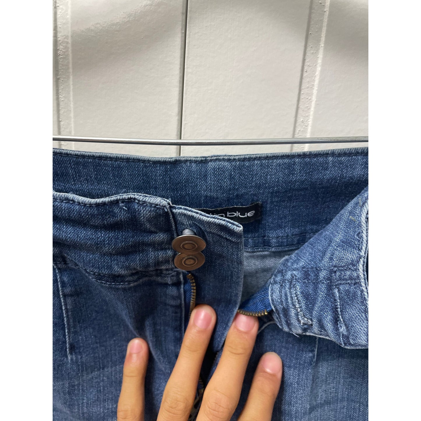 Poured in Blue Womans Denim Jeans Size 10