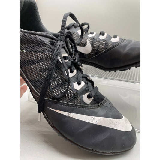 Nike Rival S Black Track Cleats Athletic Lace Up Shoes *No Spikes Men’s 11.5