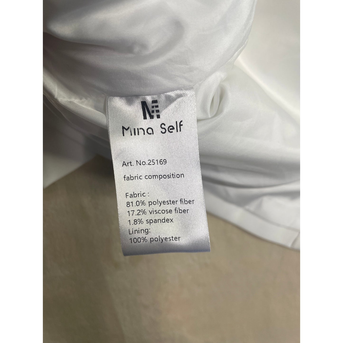 Mina Self Woman’s White One Button Blazer Vest XXL