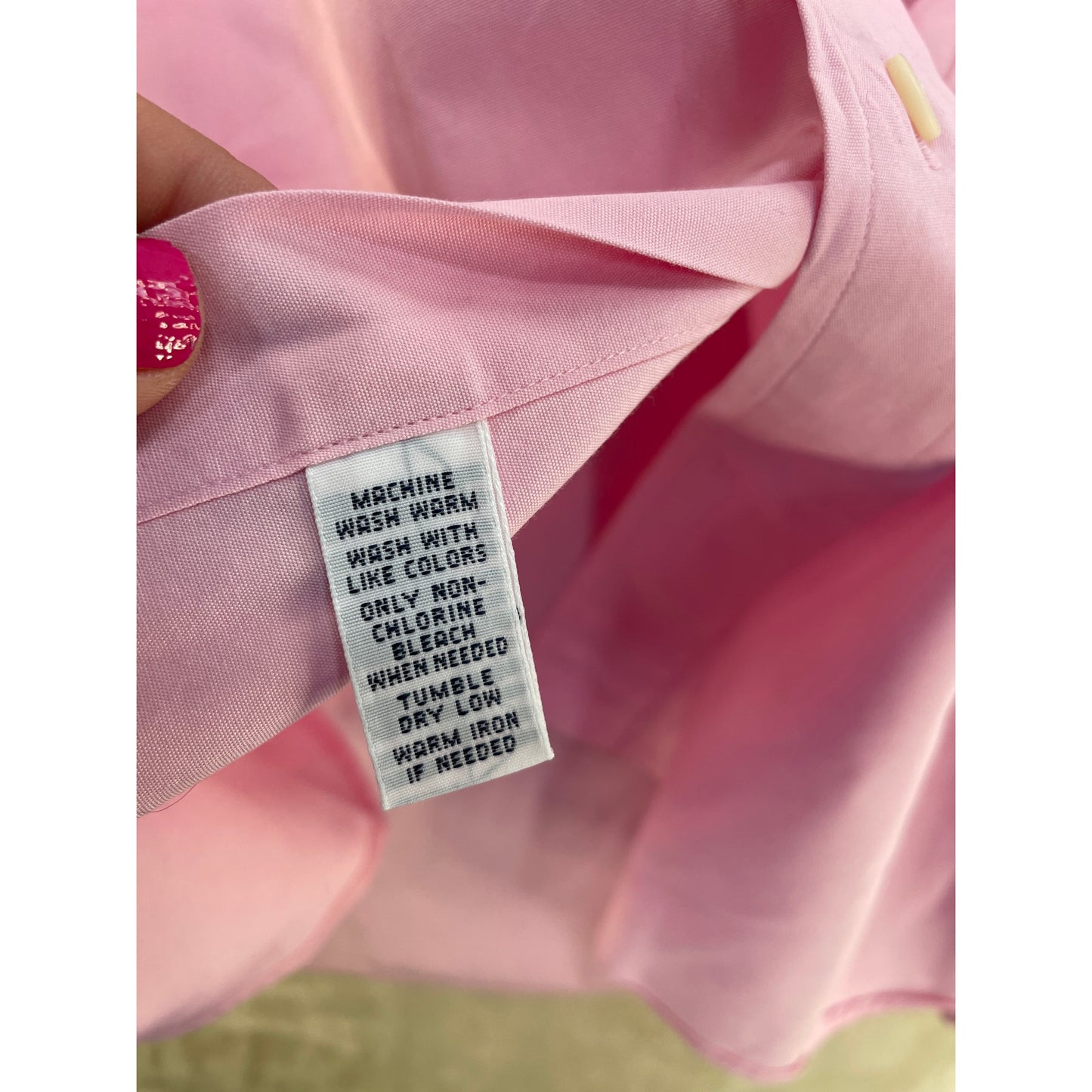 Ralph Lauren Classic Fit Pink Men’s Long Sleeve Button Up Shirt XXL