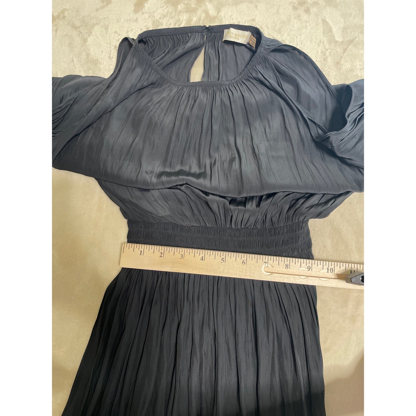 Ramy Brook Women's Cold Shoulder Smocked Mini Dress Gray XS