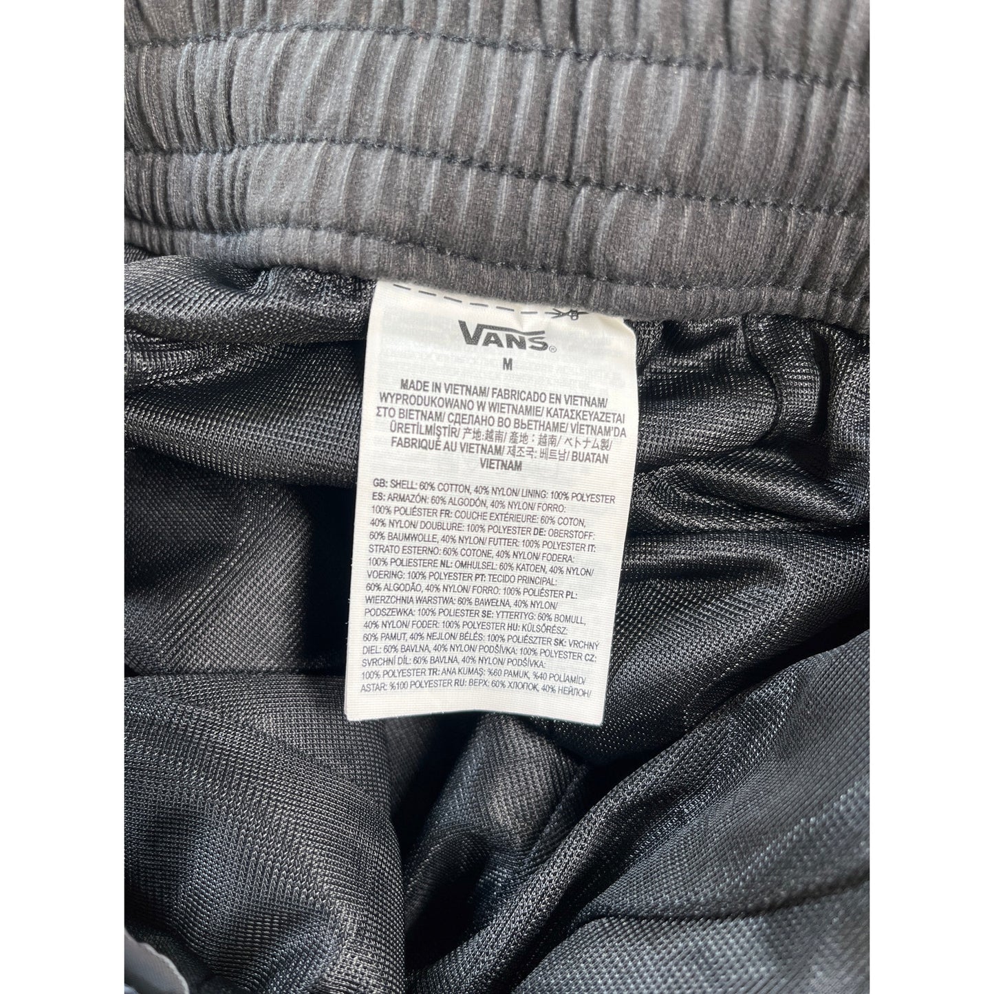 Vans Mens Athletic Black Shorts M