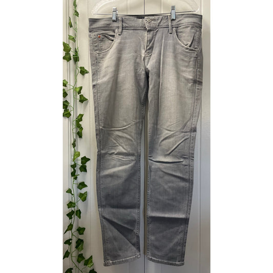 Women Stone Grey Hudson The Collins Denim Mid Rise Skinny Jeans Size 32
