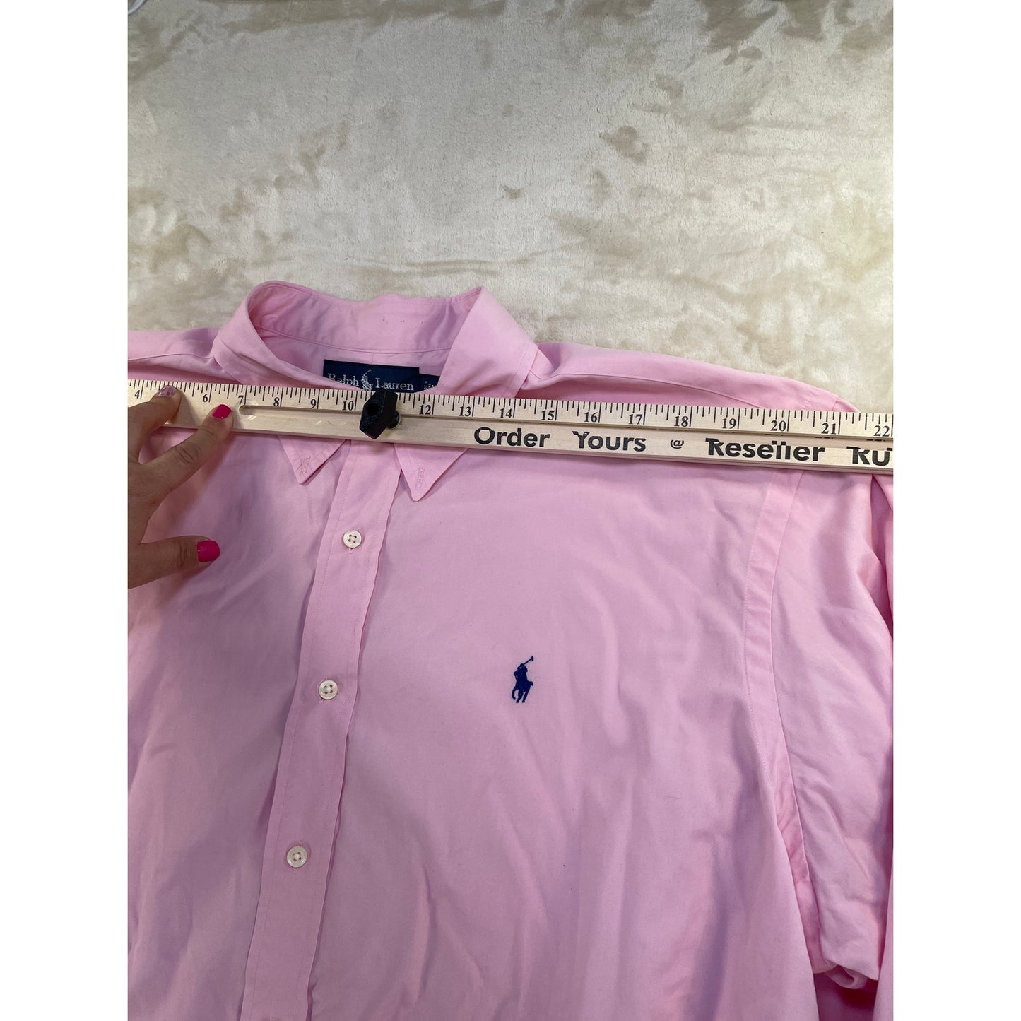 Ralph Lauren Classic Fit Pink Men’s Long Sleeve Button Up Shirt XXL
