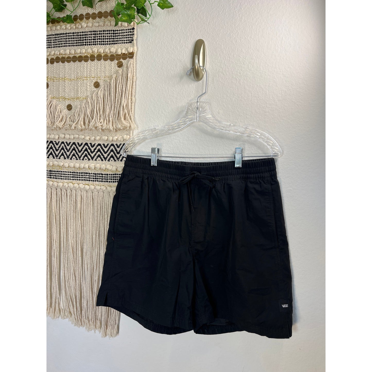 Vans Mens Athletic Black Shorts M