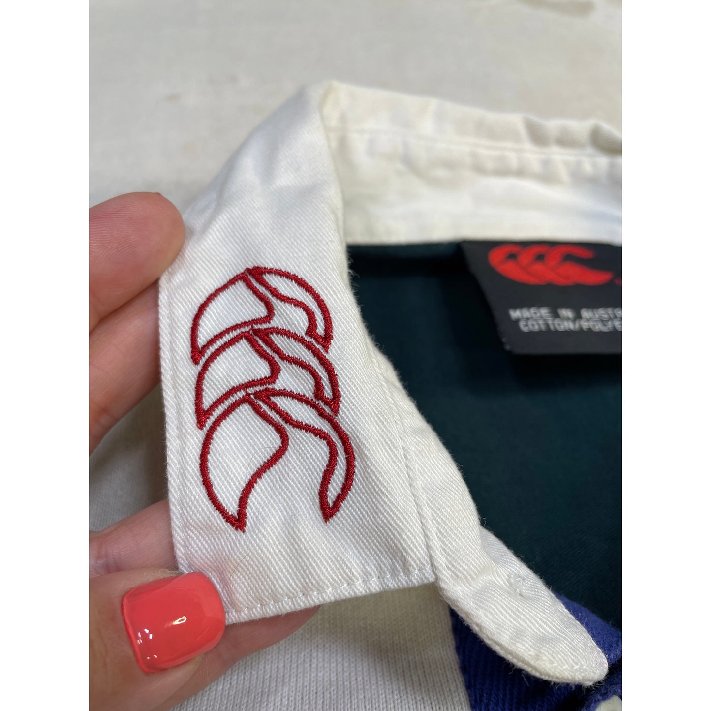 Canterbury Vintage Mens Australia Olympics International Rugby Jersey Polo XL