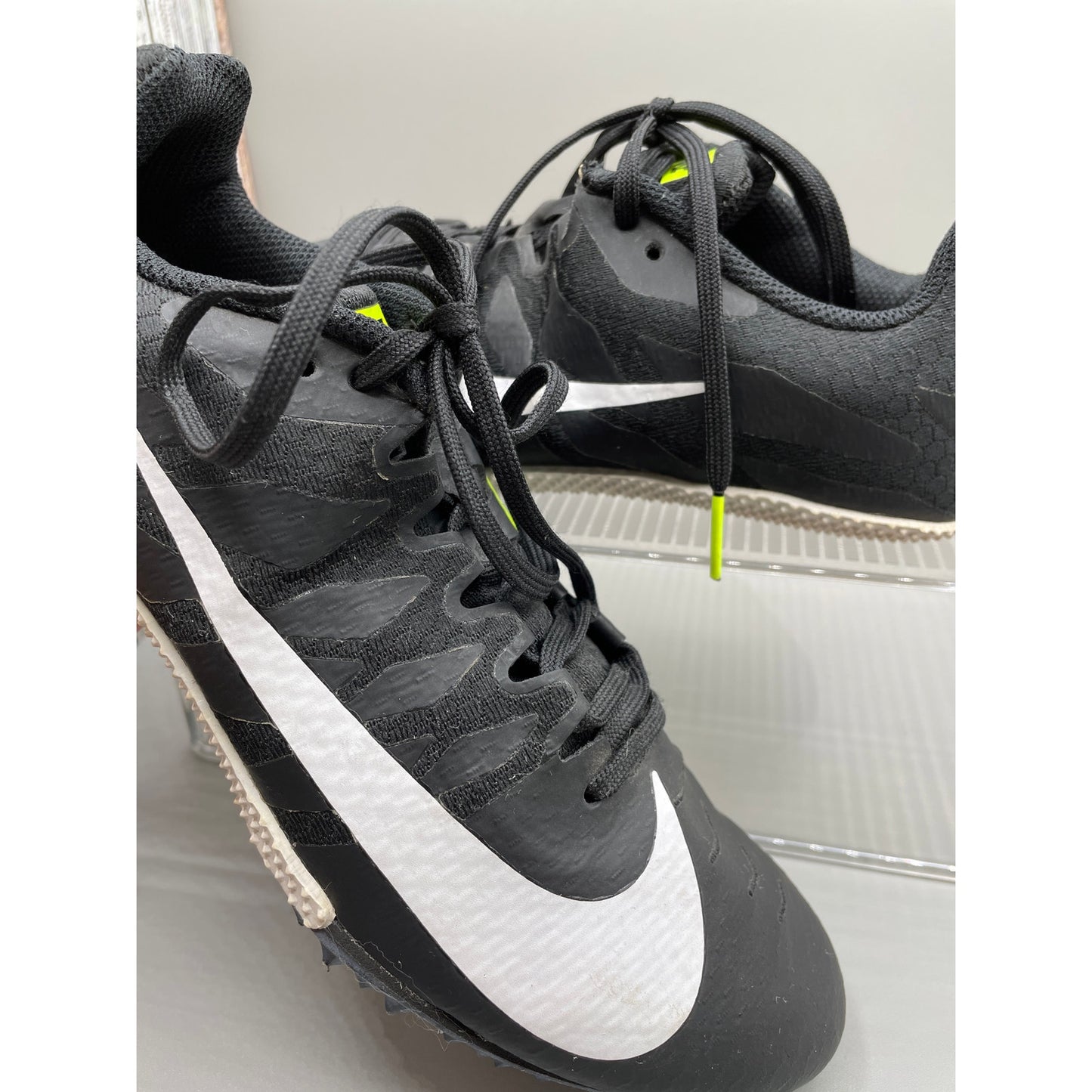 Nike Black Zoom Rival S Racing Men’s Track Cleats Lace Shoes *No Spikes 7