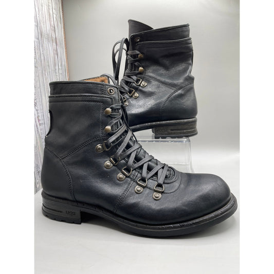 UGG Ruggero Lace Up Leather Mens Discontinued Boots 10