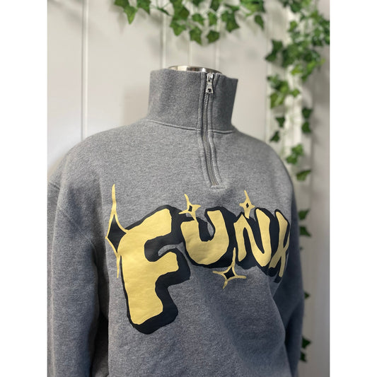 Unisex Pacsun FUNK little africa Grey Sweater W Zipper SZ L