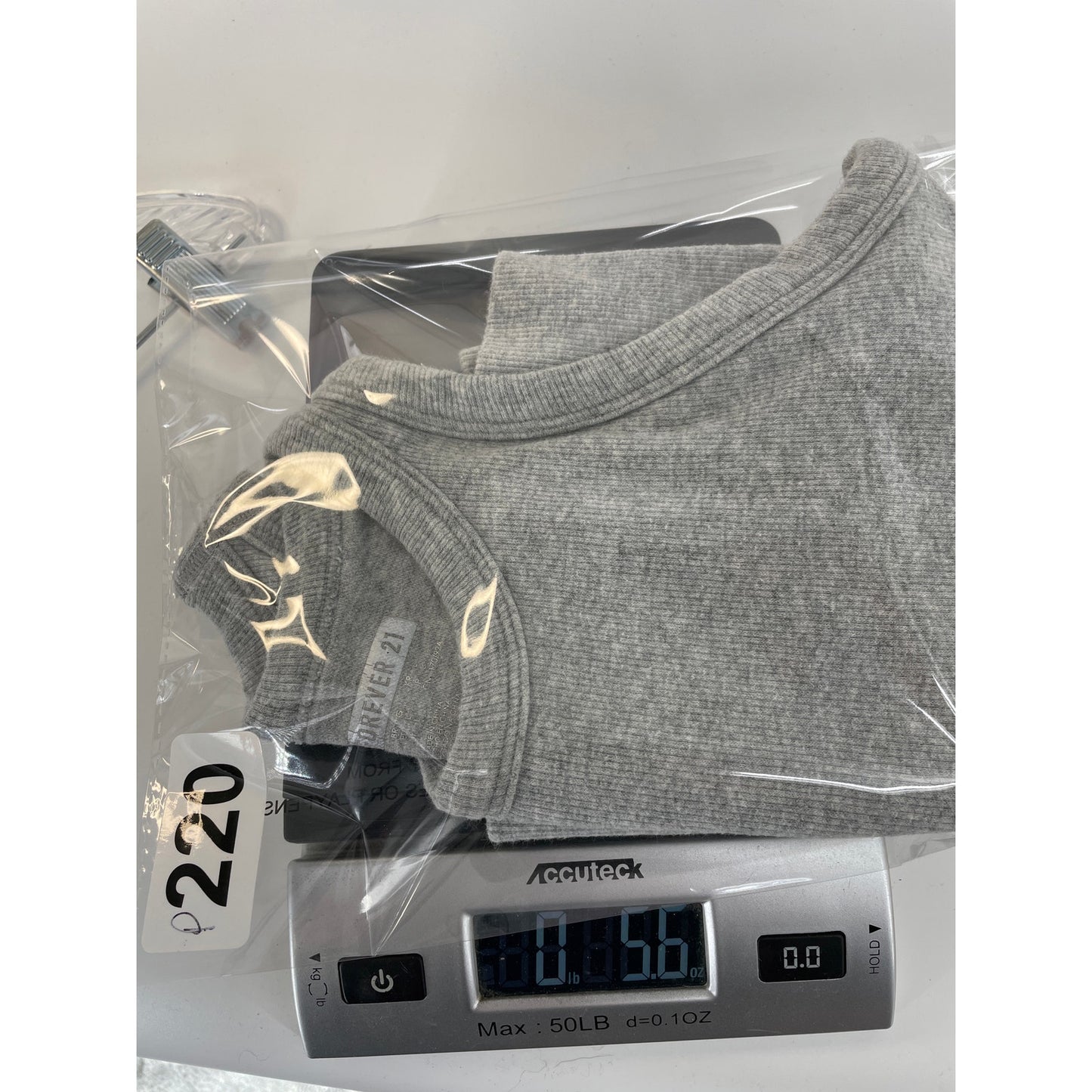 Y2K Forever 21 Womans Grey Ribbed Crop Tank Large