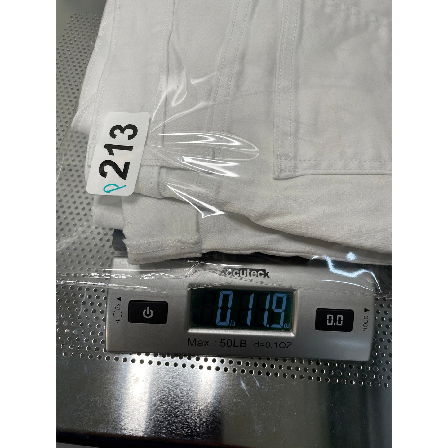 DKNY White Womans Denim Bermuda Shorts 8