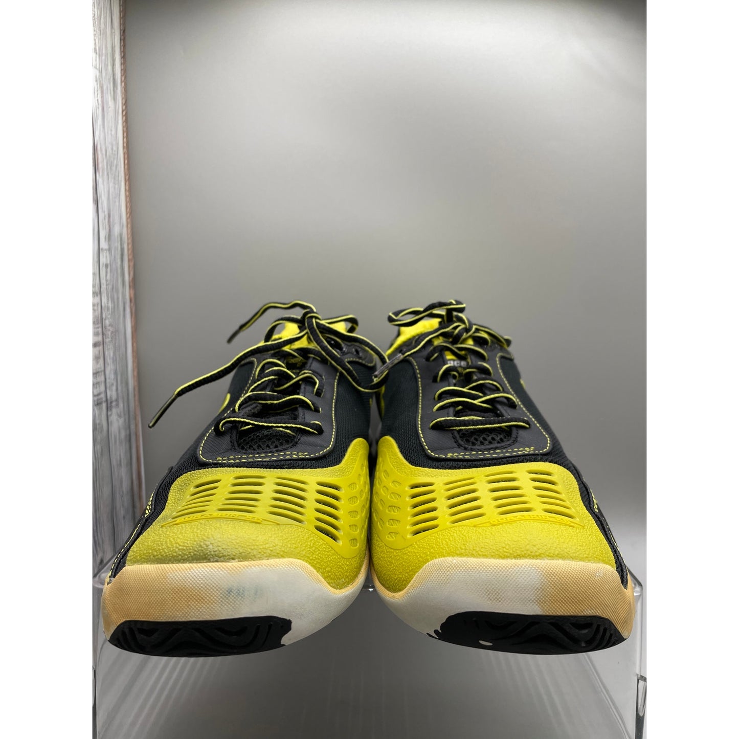 Prince Rebel 2 Black & Yellow Tennis Lace Up Mens Sneakers 11.5