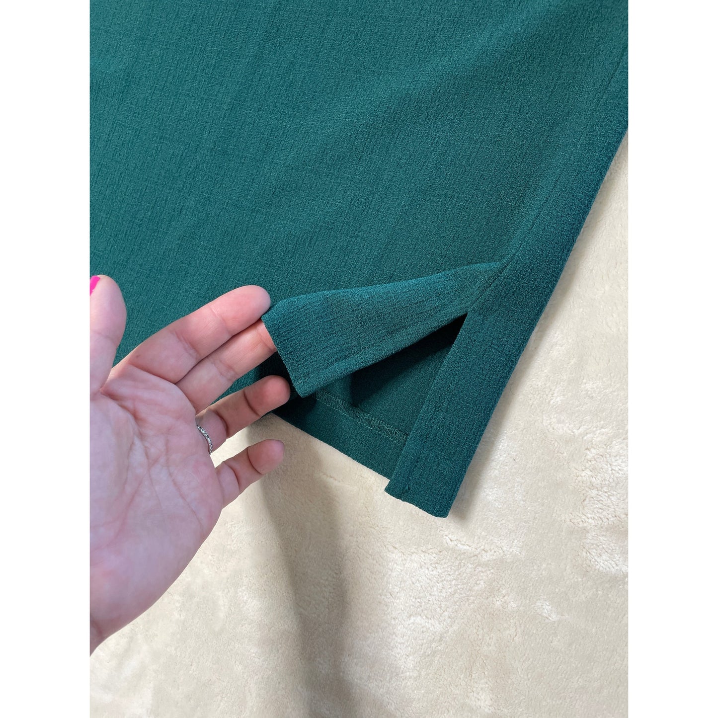 Vintage Woman’s Emerald Green Drapers & Damons Tank Blouse 3XL