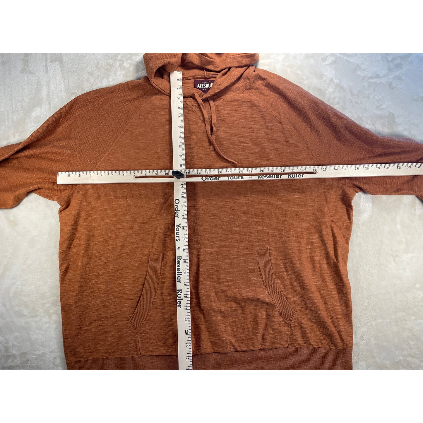 Alesbury Rust Brown Mens Hoodie Sweater XXL