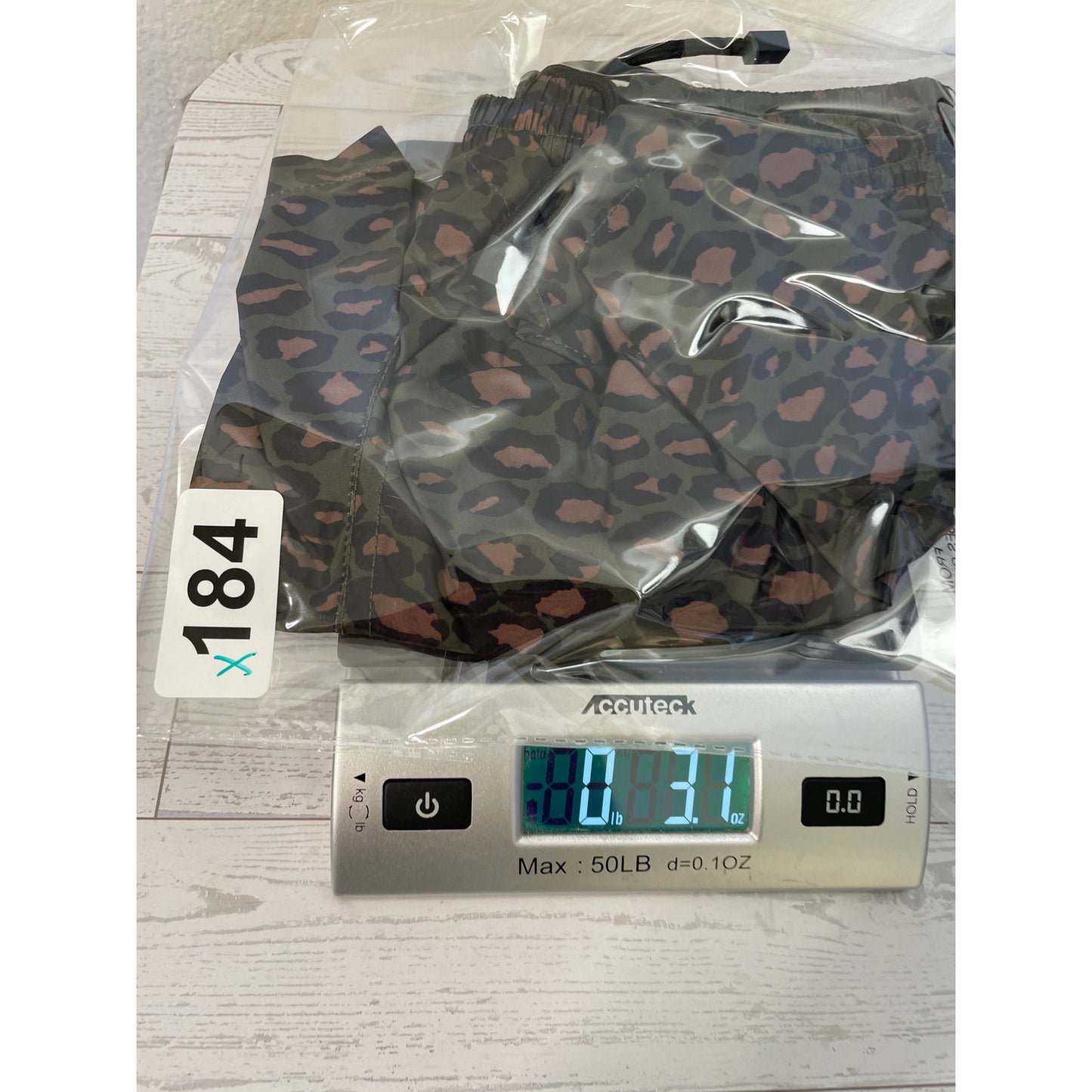 Mens Zara Animal Print Athletic Swim Lined Shorts Medium