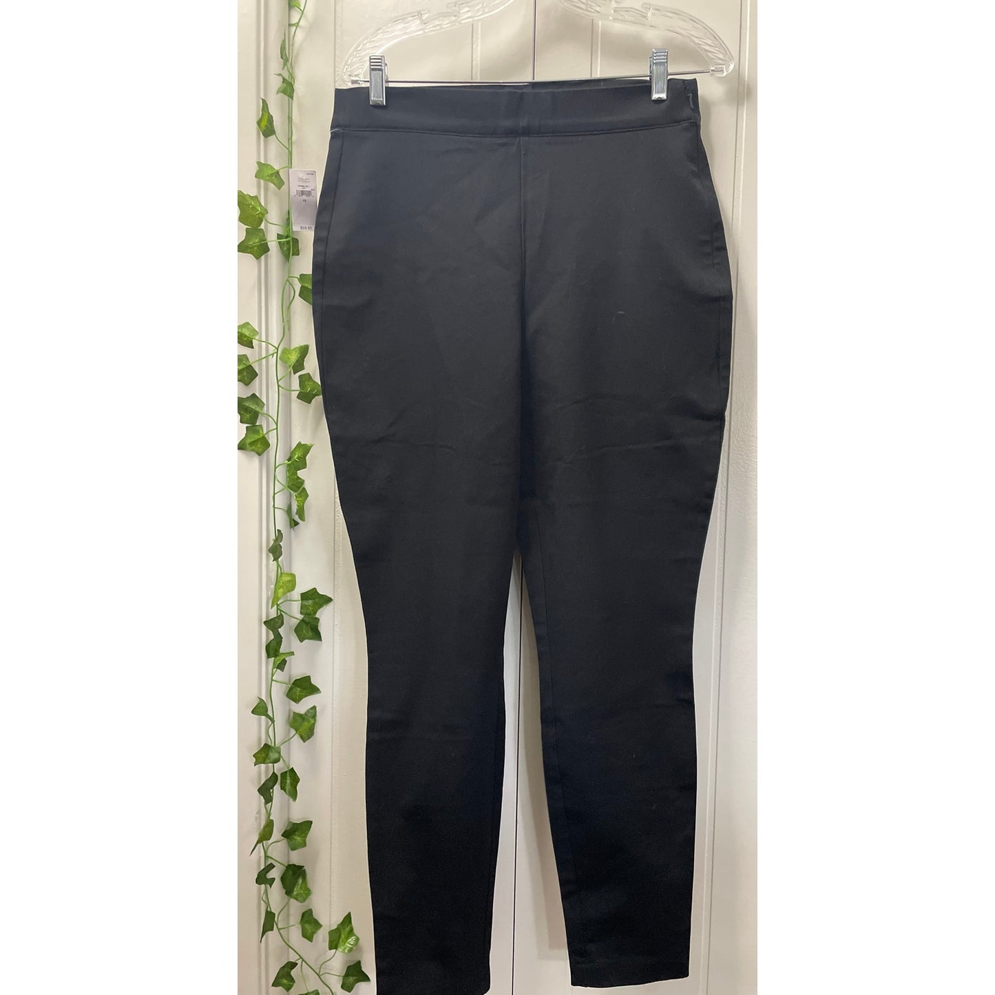 Women GAP NWT Black Stretch Fitted Pants Size 12
