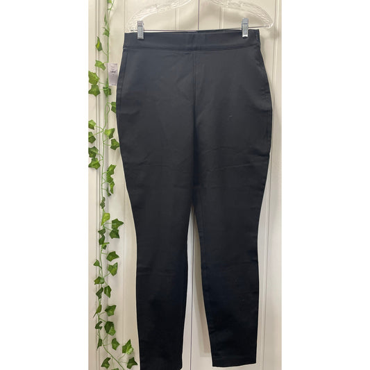 Women GAP NWT Black Stretch Fitted Pants Size 12