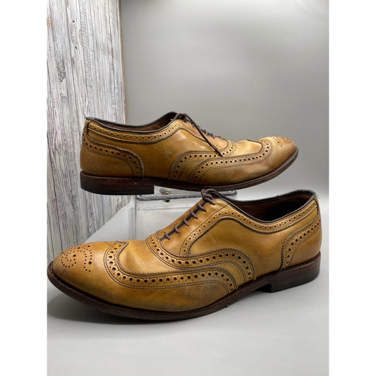 Allen Edmonds "McAllister" Brown Wingtip Oxford Mens Dress Shoes 12D