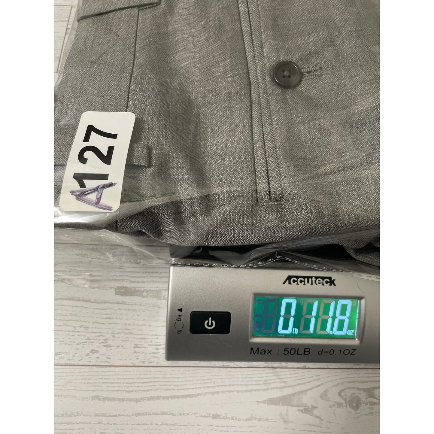 Perry Ellis Mens NWT Grey Slim Slacks Size 28x30