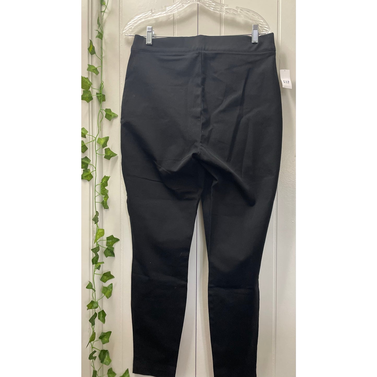Women GAP NWT Black Stretch Fitted Pants Size 12