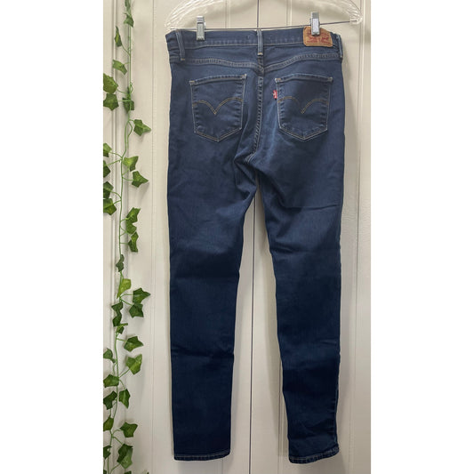Women Levis 311 Shaping Dark Blue Denim Skinny Jeans Size 28