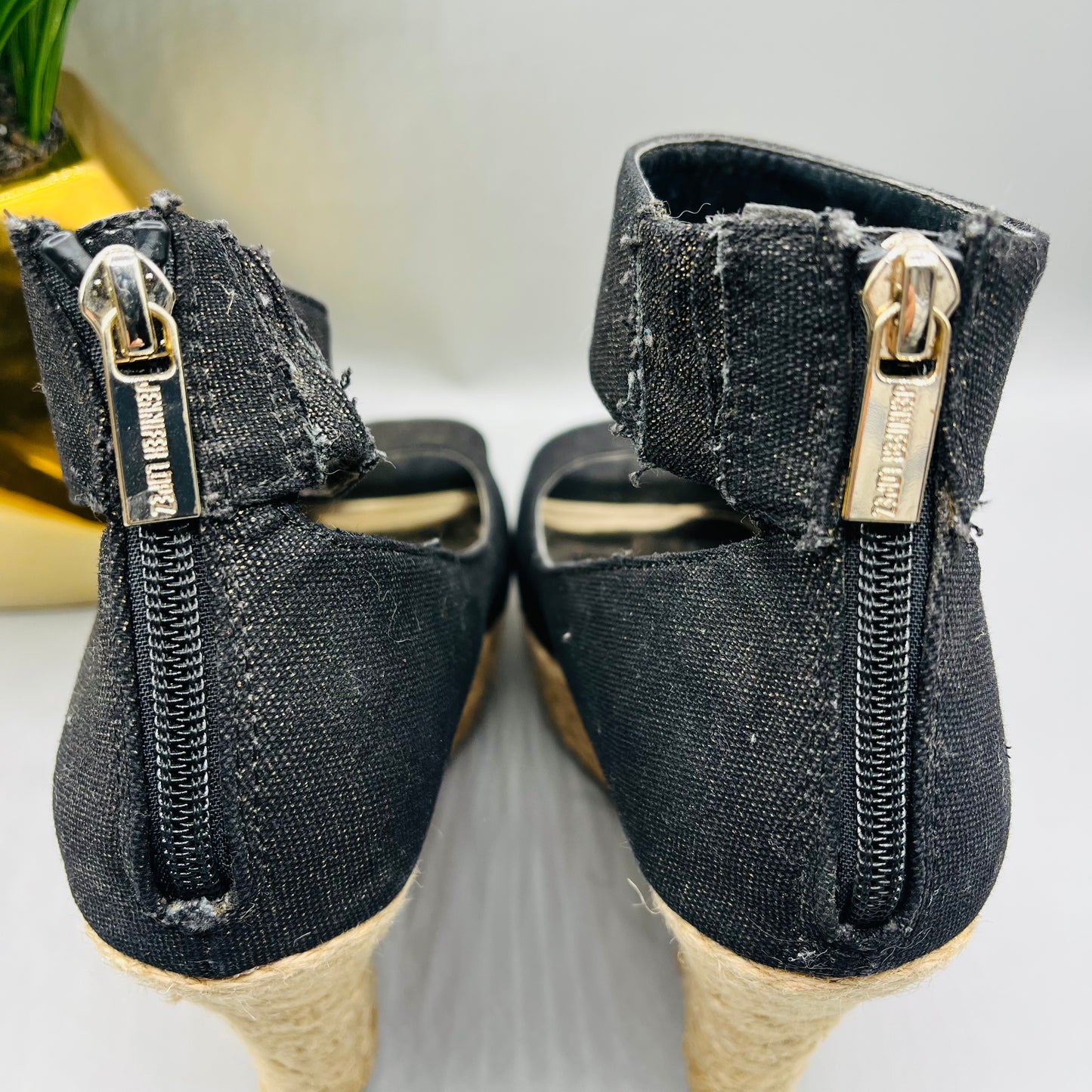 PreLoved Black Jennifer Lopez Wedges