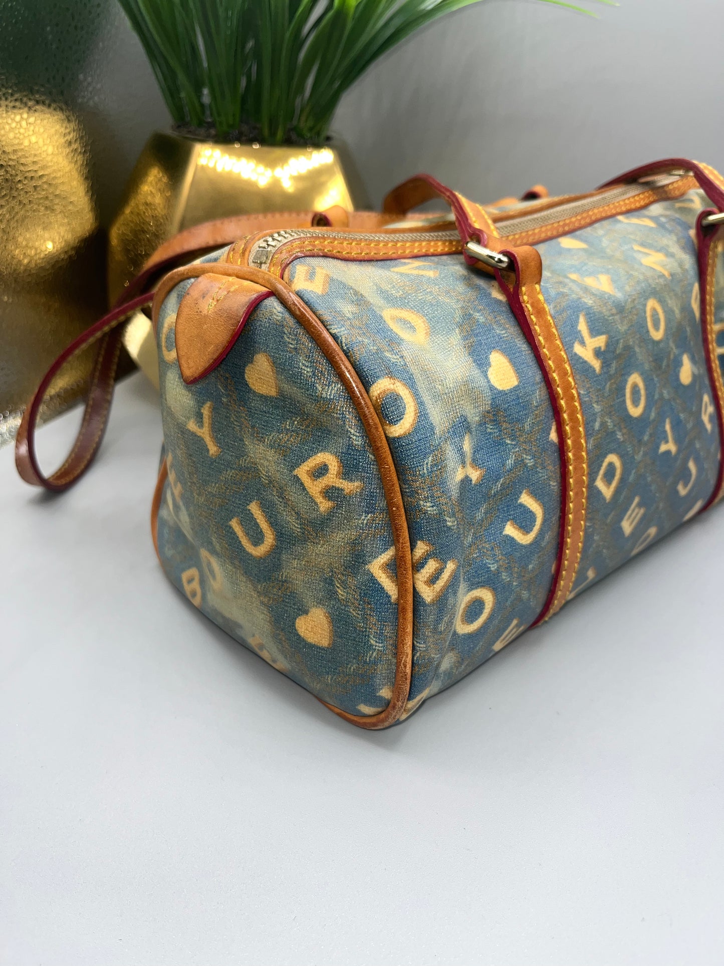 Vintage  Dooney & Bourke Mini Barrel Speedy Purse