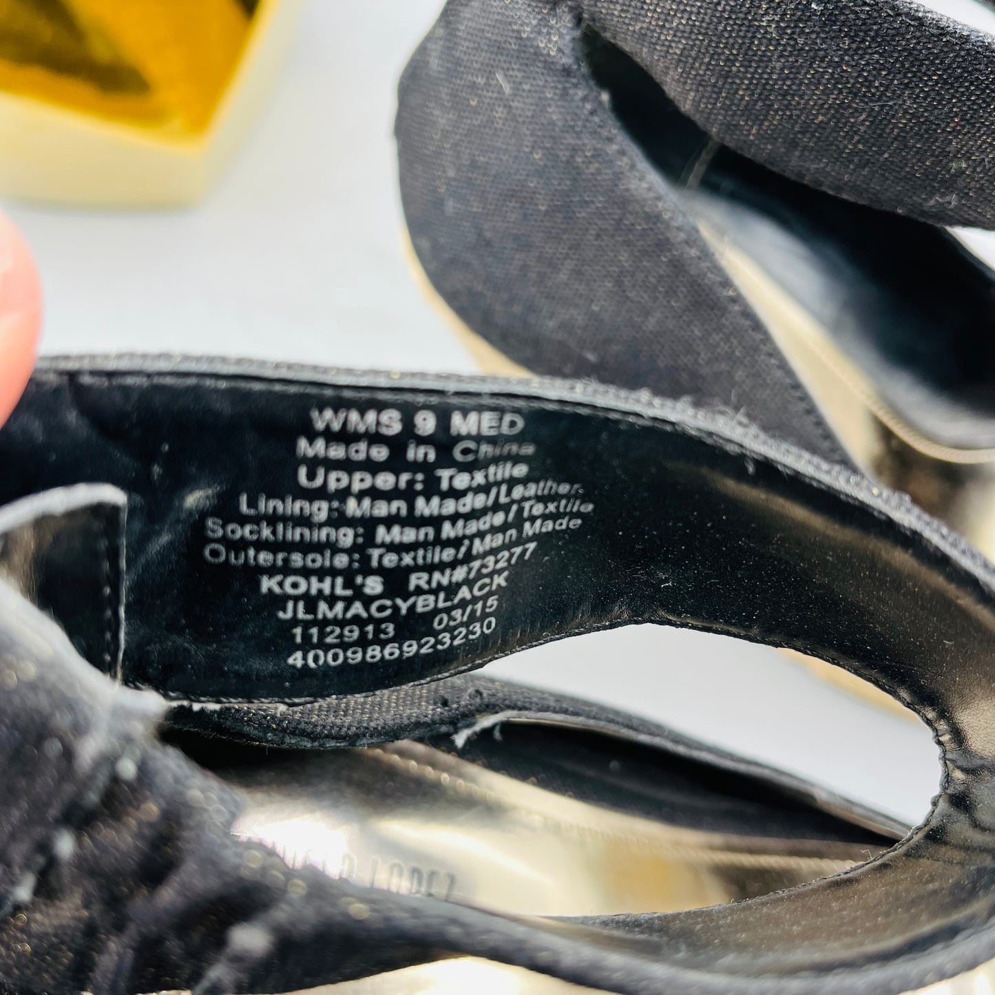 PreLoved Black Jennifer Lopez Wedges