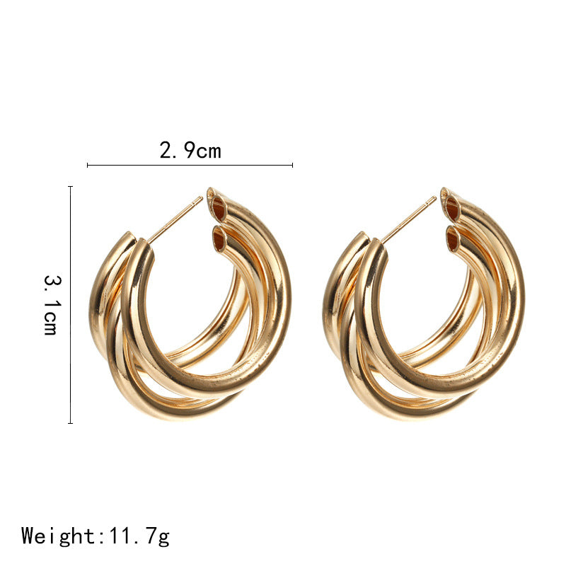 Tres Hoops | Earrings