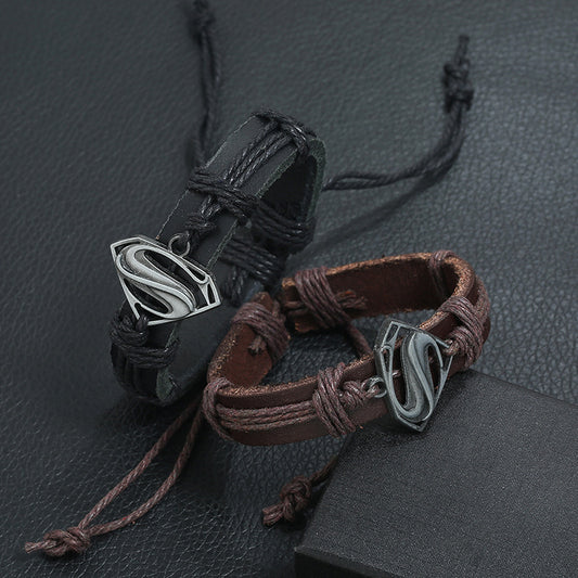 Super Man | Super Woman |Leather Bracelet