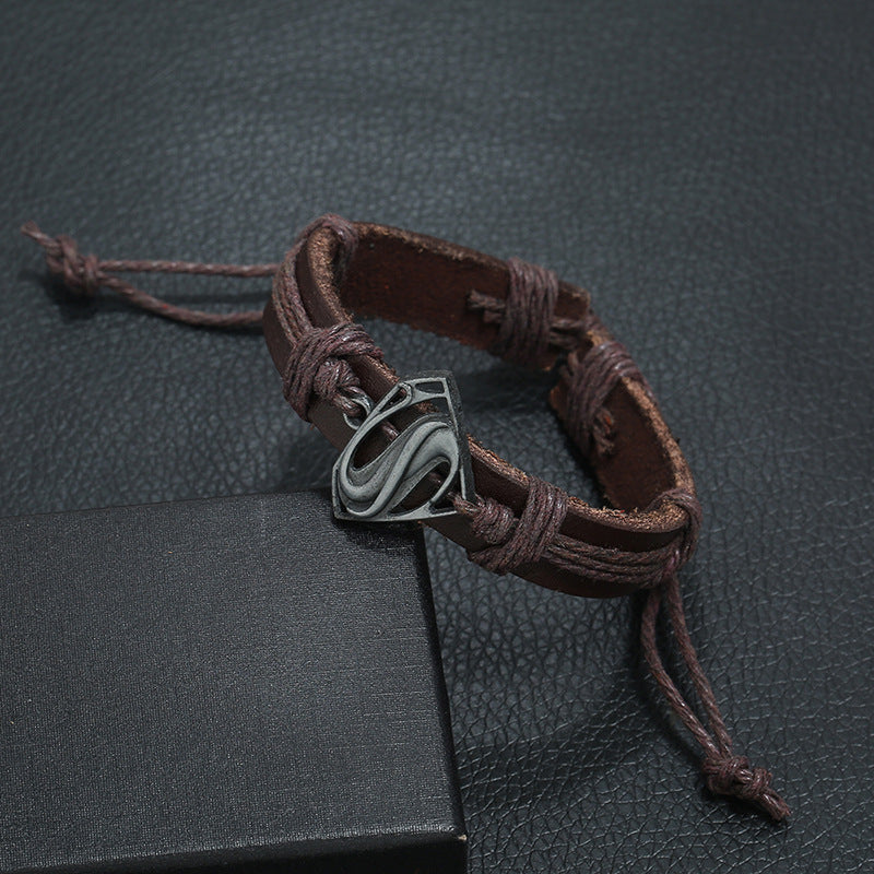 Super Man | Super Woman |Leather Bracelet