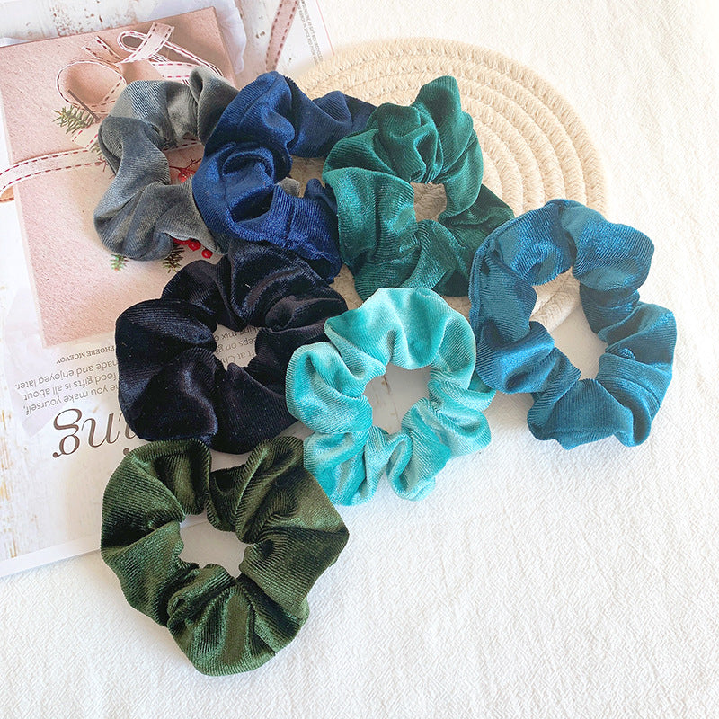 Evergreen | Soft Velvety Scrunchie
