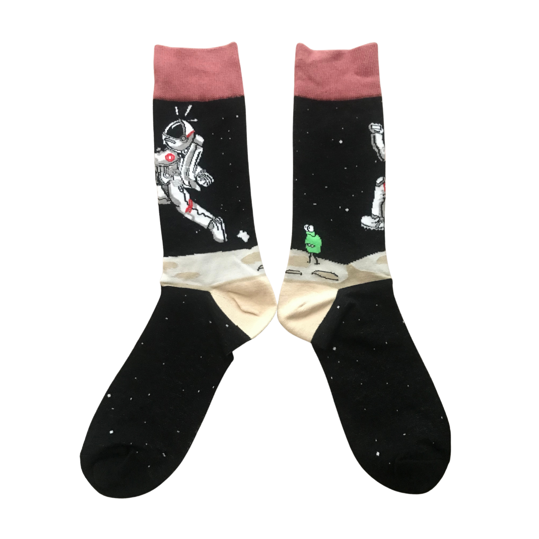 Man on the moon | Fun Socks