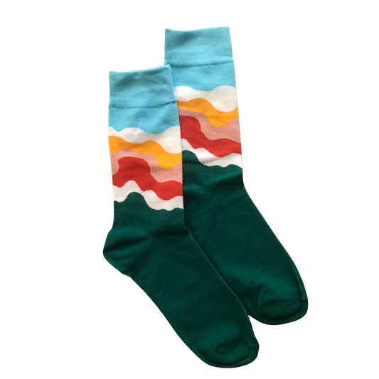 Wavy Horizon | Fun Socks