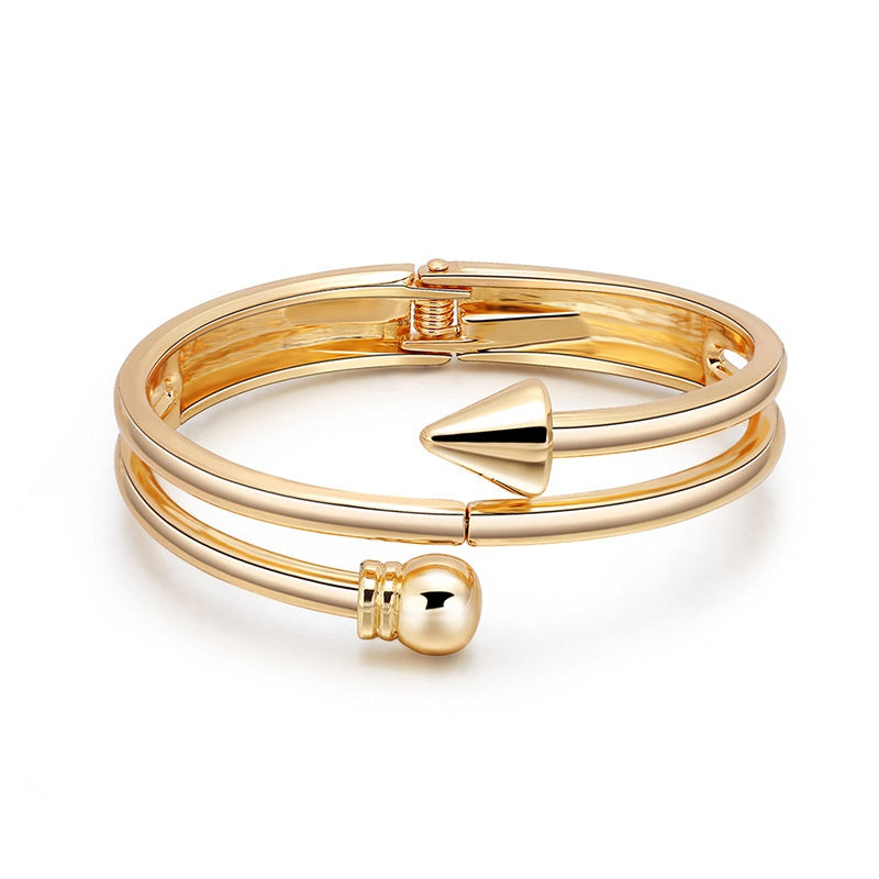 Gold Arrow |  Hinge Bracelet