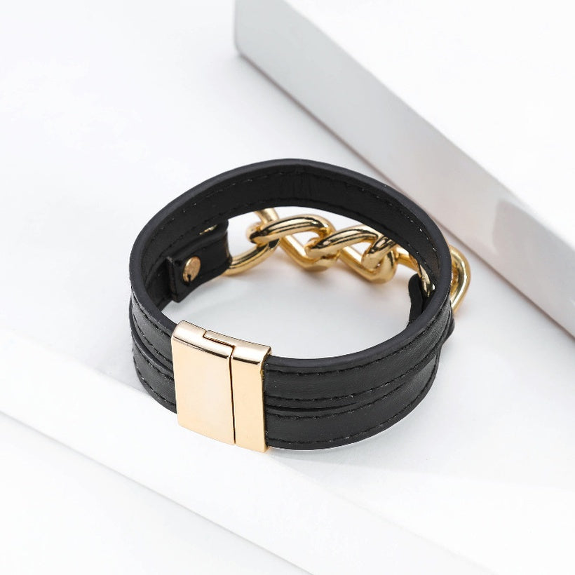 Cuban Link | Black Magnetic Bracelet