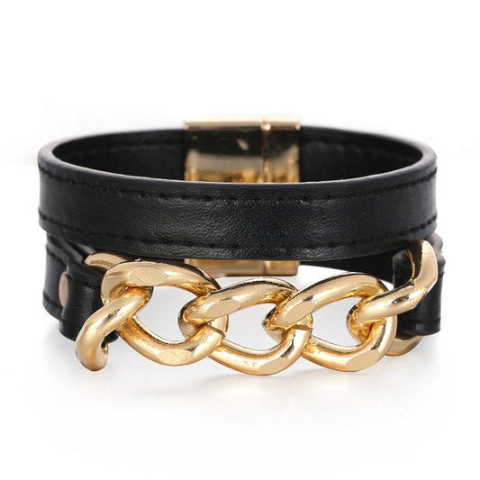 Cuban Link | Black Magnetic Bracelet