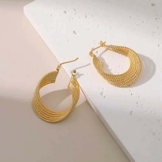 Retro Gold Baby Hoop | Earrings