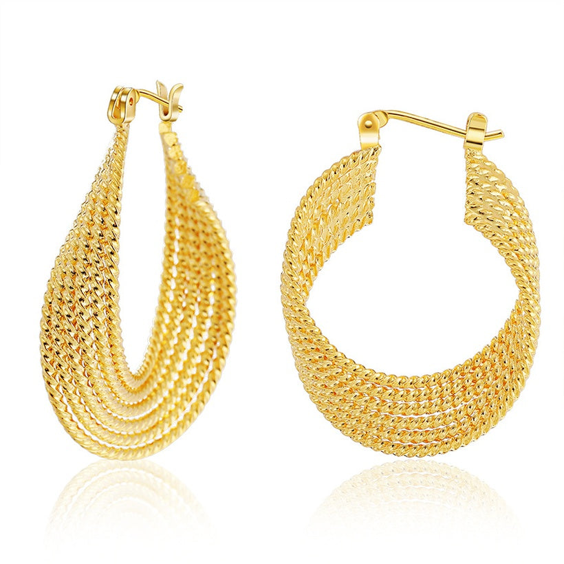 Retro Gold Baby Hoop | Earrings