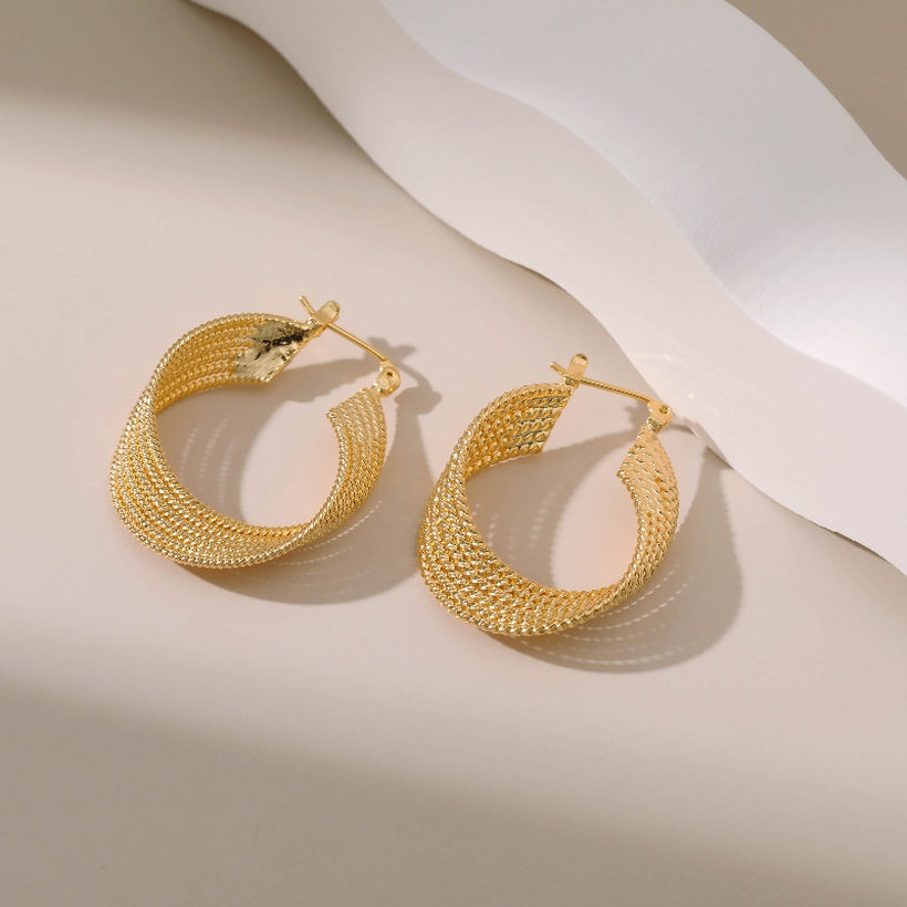 Retro Gold Baby Hoop | Earrings