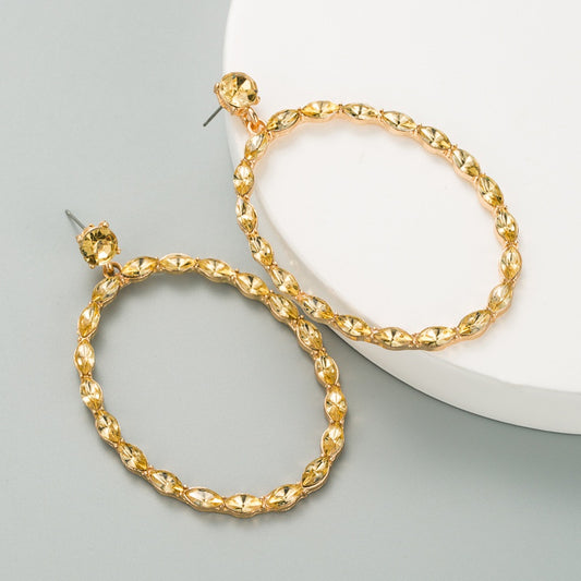 Gold Rhinestones | Earrings
