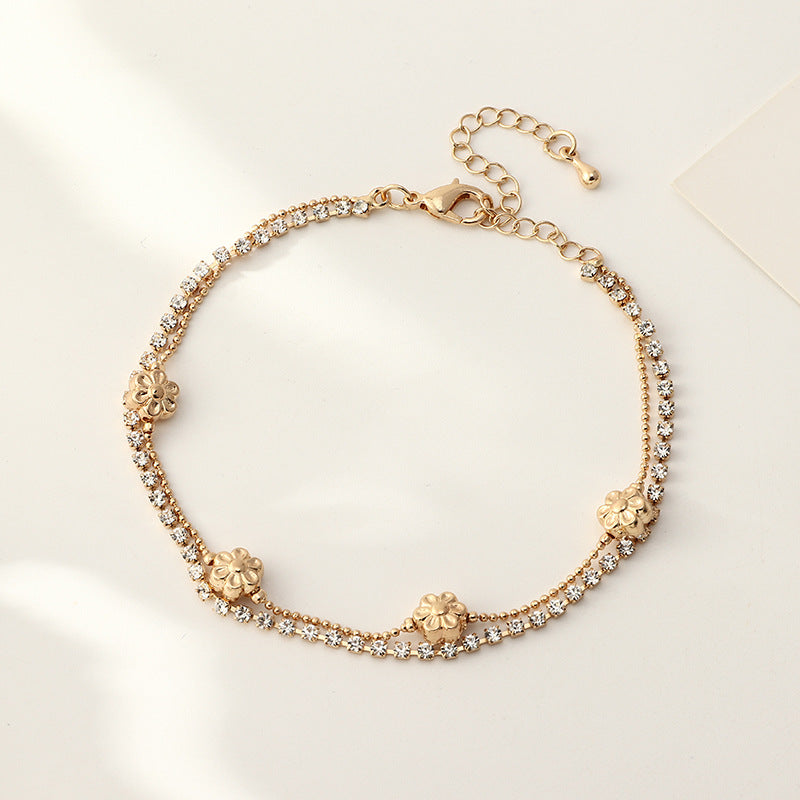 Golden Flower | Anklet