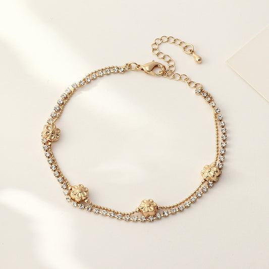 Golden Flower | Anklet