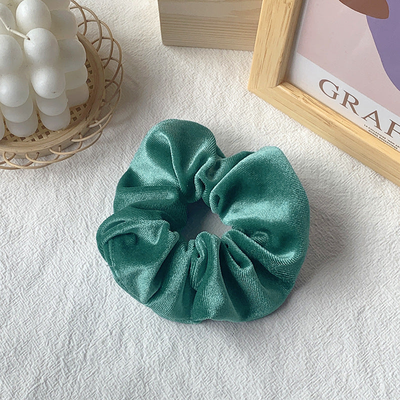Teal | Soft Velvety Scrunchie