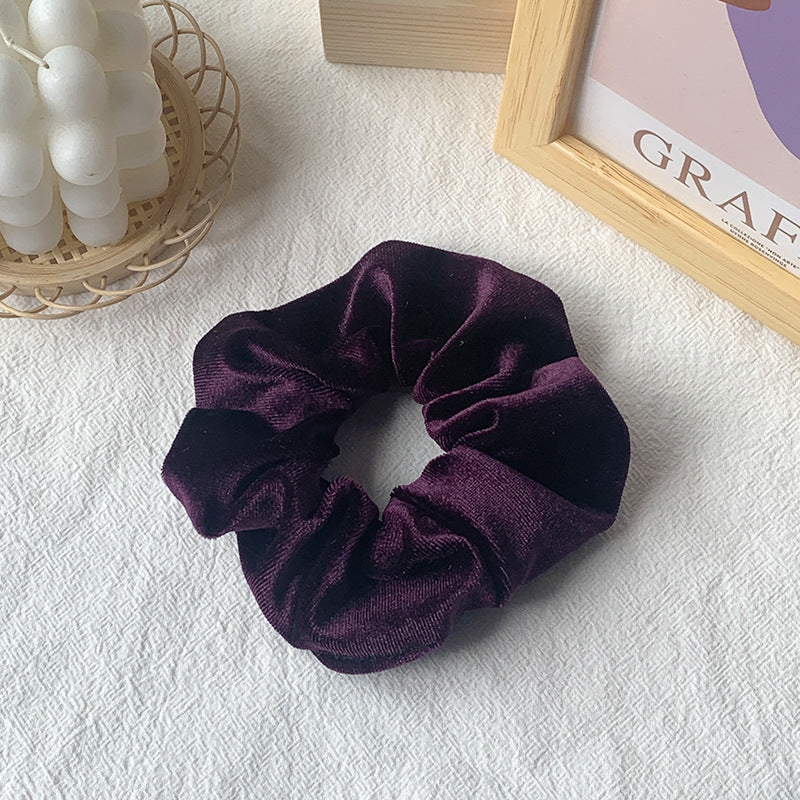 Eggplant | Soft Velvety Scrunchie